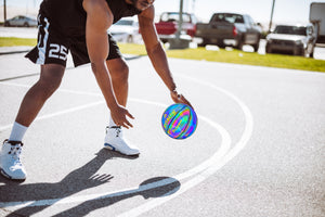 Elevate your basketball experience to the next level with our cutting-edge holographic basketball! #glowingbasketball #basketball size 7